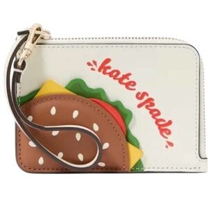 Kate Spade ♠️ Burger Wristlet Card Holder NWT